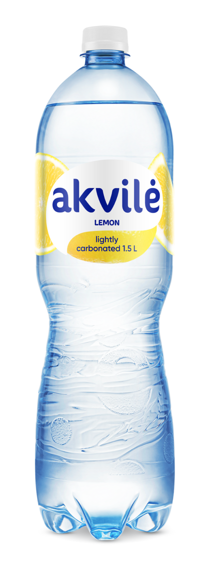 Minerālūdens Akvile ar citrona garšu viegli gāzēts 1.5l