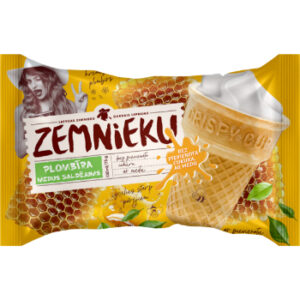 Saldējums Zemnieku plombīrs ar medu 130ml/75g