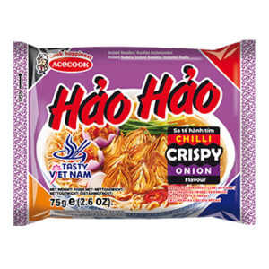 Nūdeles ar čili un žāvētu sīpolu garšu Hao-Hao 75g
