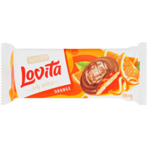 Cepumi Lovita ar apelsīna želeju Roshen 135g