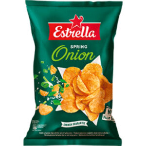 Čipsi Estrella Fine Slices ar sulīgu sīpolu garšu 130g