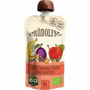 Biezenis Rūdolfs Bio ābol.banānu žāv. plūmju ar cep.  110g