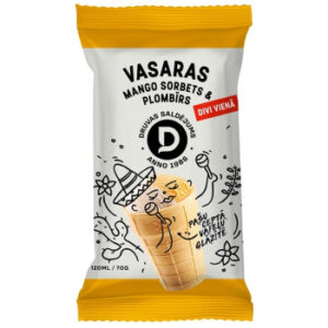 Saldējums Druva plombīra  ar mango sorbertu 120ml/70g