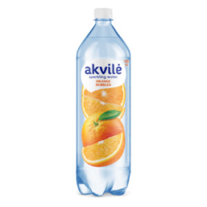 Ūdens Akvile ar apelsīnu aromātu viegli gāz. 1.5l