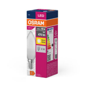 Spuldze LED Value Classic B40 4.9W/827 E14 Frosted