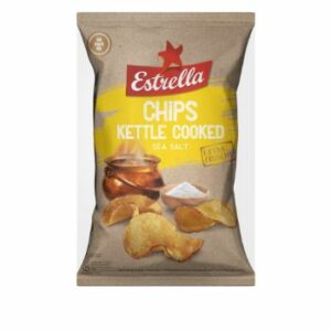 Čipsi Estrella ar jūras sāli Kettle 120g
