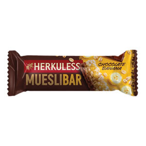 Batoniņš Herkuless musli ar šokolādi un banāniem 25g
