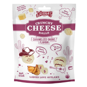 0AF630CEB9CD5C60A34956FDBA456D4D2F37075B5F59EA8CEEF7F99F2B5F9F4E Siers Džiugas ar kar.sīpolu garšu 45% bumbiņas 40g