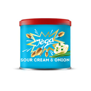 Zemesrieksti grauzdēti ar skābu krēj.un sīp. garšu Jega 140g