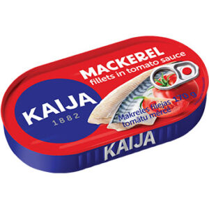Skumbrijas fileja tomātu mērcē 170g Kaija