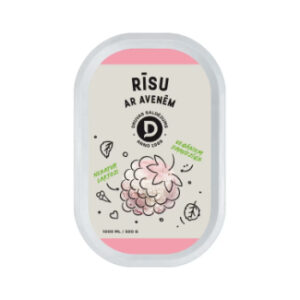 Saldējums rīsu ar avenēm 1L/500g