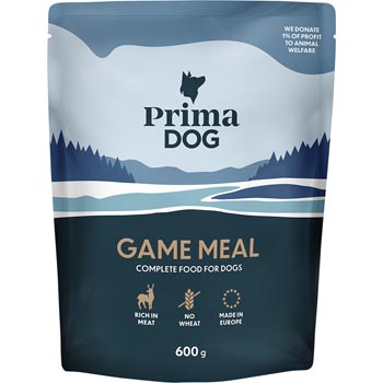 35CA3272BED51A632BFB4A50C7B5558FE4DB3432DD4DA8CA24C21E82E15FFE22 Barība suņiem Prima Dog ar meža dzīvn. gaļu 600g