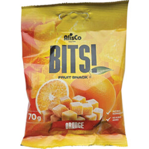 Konfektes želejas apelsīnu našķis Bits! 70g