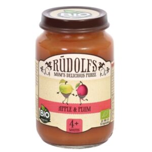 Biezenis Rūdolfs ābolu-plūmju Bio 190g