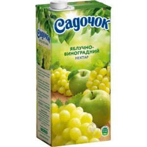 Nektārs ābolu-vīnogu Sadočok 0.95l