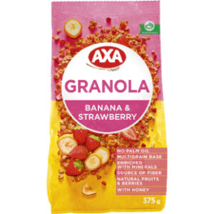 Musli Start ar zemeņu banānu garšu 375g