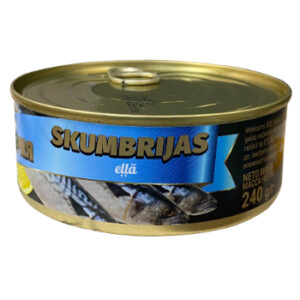 Konservi zivju skumbrija eļļā 240g/168g