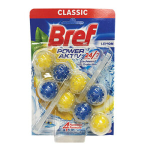 Tualetes Bloks BREF Power Active Lemon 2X50g