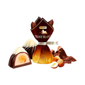 Konfekte Mont Blanc ar lazdu riekstiem Roshen sver.