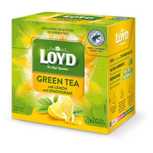 Tēja zaļā ar citronu un citronzāles garšu Loyd Pyramids 30g