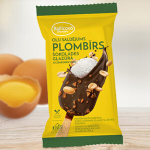 Saldējums Olu plombīrs ar zemesriekstiem 120ml/65g