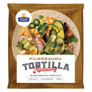 Tortilja pilngraudu kviešu tortilja 360g