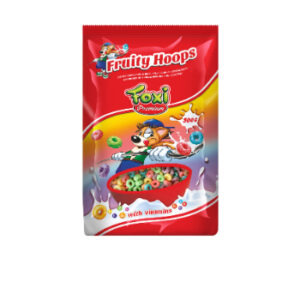 Sausās brok. krāsainie gredzentiņi Foxi 500g