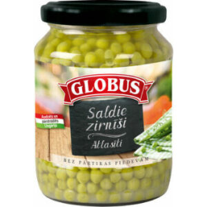 Zaļie zirnīši Globus 660 g