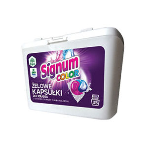 Veļas mazgāšanai kapsulas Signum DuoCaps color 35gab