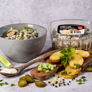 2928AC9E514C3617ADCCFA872F253E03F8E10EB19D2D21786360167BDBB4E466 Salāti Mēlīšu ar šampinjoniem Citro 200g