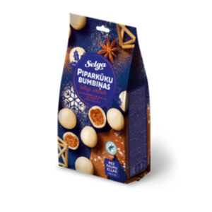 Piparkūku bumbiņas baltajā šokolādē 150g