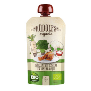 Rūdolfs Dārzeņi ar rīsiem un vistas gaļu 110g