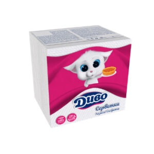 Salvetes Divo 33x33cm 1 kārta 100gb baltas