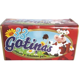 Cepumi 33 gotiņas ar šok. garšu 180g