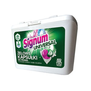 Veļas mazgāšanai kapsulas Signum DuoCaps univ. 35gab