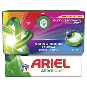 Veļas mazgāšanas kapsulas Ariel Color 12gb