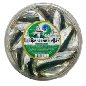 Anšovi baltijas eļļā pikantie 200g/150g