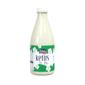 Kefīrs Baltais pudelē 2% 1kg