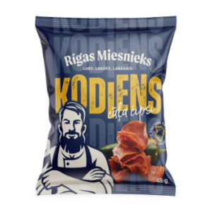 Gaļas uzkoda Kodiens cāļa gaļas čipsi 45g