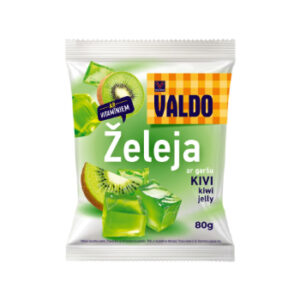 Želeja ar kivi garšu un vitamīni Valdo 80g