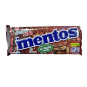 Konfektes košļājamas Mentos Cola 3pack 114g