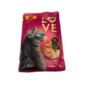 Barība kaķiem My Love ar aknu gaļu  mērcē  85g