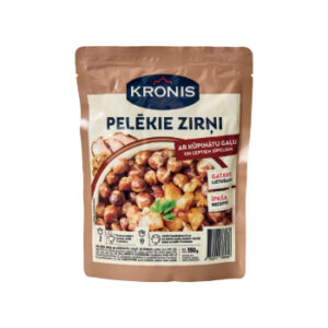 Zirņi pelēkie ar kūpinātu gaļu un ceptiem sīpoliem 350g