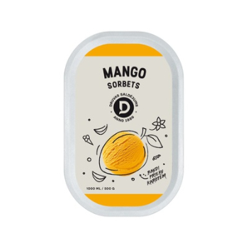 07252CEC5E66C8F2F0F36598A937DD2A6A47408C80D3CFB2868C185A24254360 Saldējums Druva Mango sorbets 1L/500g
