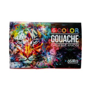 Guaša krāsas 6krāsas 20ml