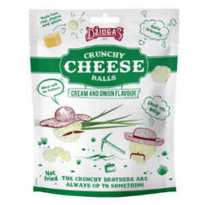 Siers Džiugas ar krejuma un sīpolu garšu 45%  bumbiņas 40g