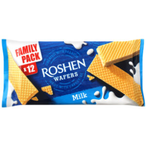 Vafeles Wafers ar piena krēma pildījumu Roshen 216g