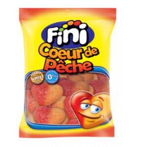 Želejkonfektes Peach hearts Fini 90g