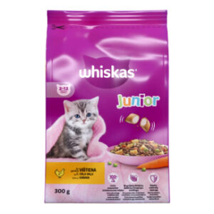 Barība kaķiem Whiskas Junior ar vistas gaļu 300g