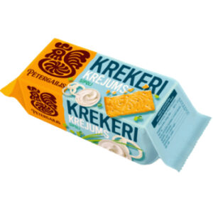 Cepumi krekeri sāļie ar krējuma un sīpola garšu Pētergailis